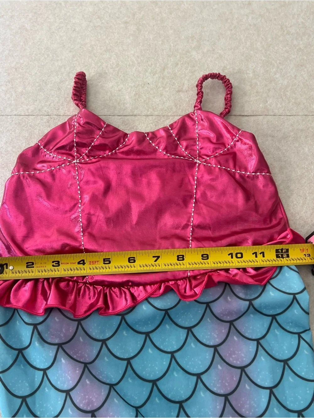 Girls Pink and Teal Mermaid Costume Dress - Kids Costume